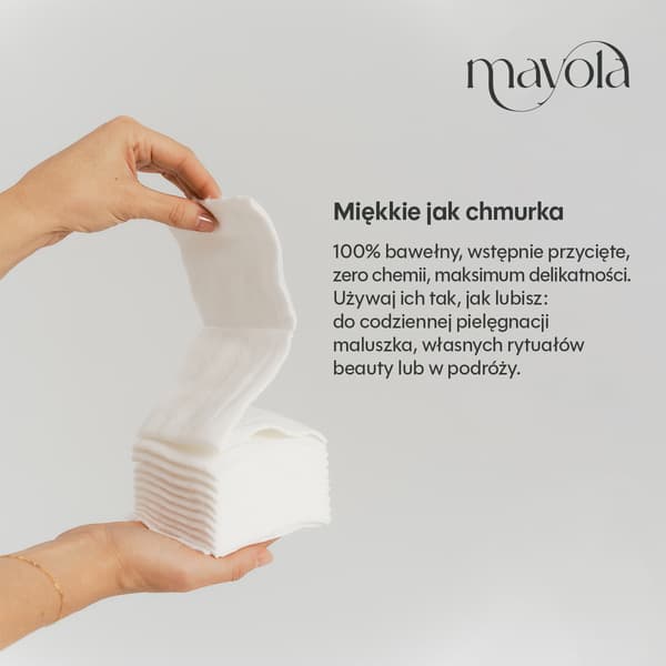 Mayola, bomullspinnar, i tejp, 9x10 cm, 60 st.