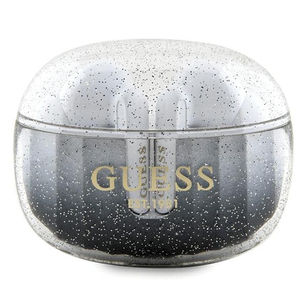 Guess Bluetooth Glitter Gradient TWS In-Ear Hovedtelefoner + Dockingstation, Sort