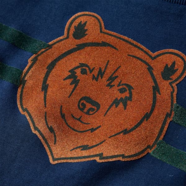 Barn långärmad T-shirt, marinblå, 104