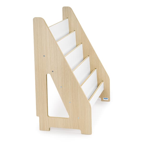 Montessori Maxi Bokhylla för Barn Ek/Vit