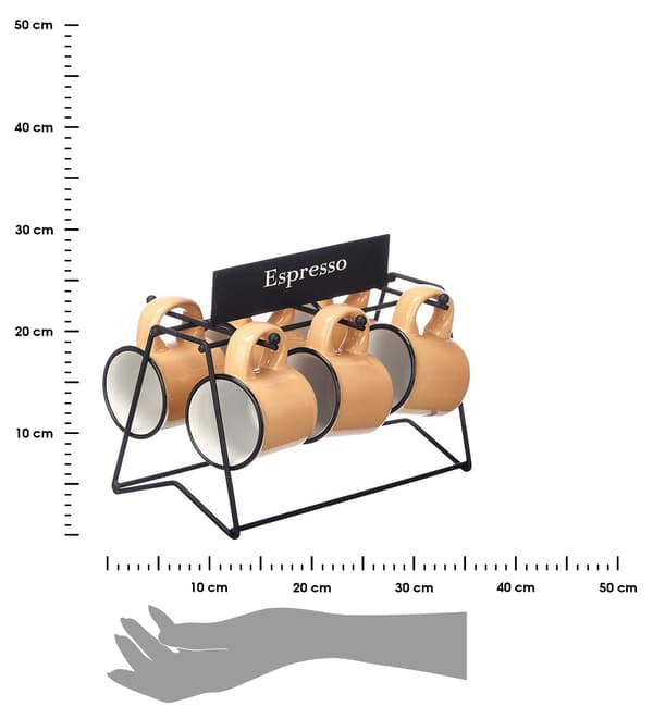Sæt med 100 ml beige espressokopper