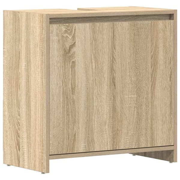 vidaXL badeværelsesskab Sonoma eg 60x33x61 cm spånplade