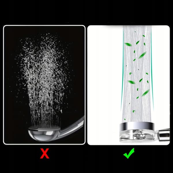 Handdusch med turbinfläkt och högtrycksfilter