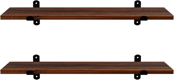 Kaksi rustiikkista seinähyllyä 60 cm