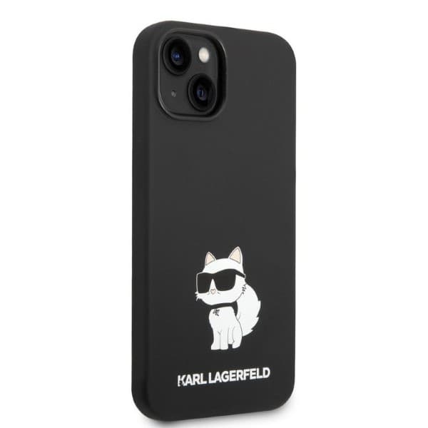 Karl Lagerfeld Silikone Choupette-etui til iPhone 14 Plus, Sort