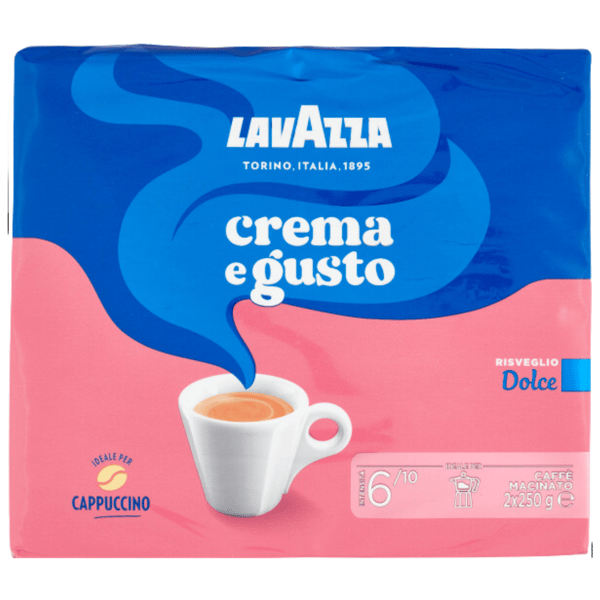 Lavazza malet kaffe Caffè Crema e Gusto Dolce 2x250g