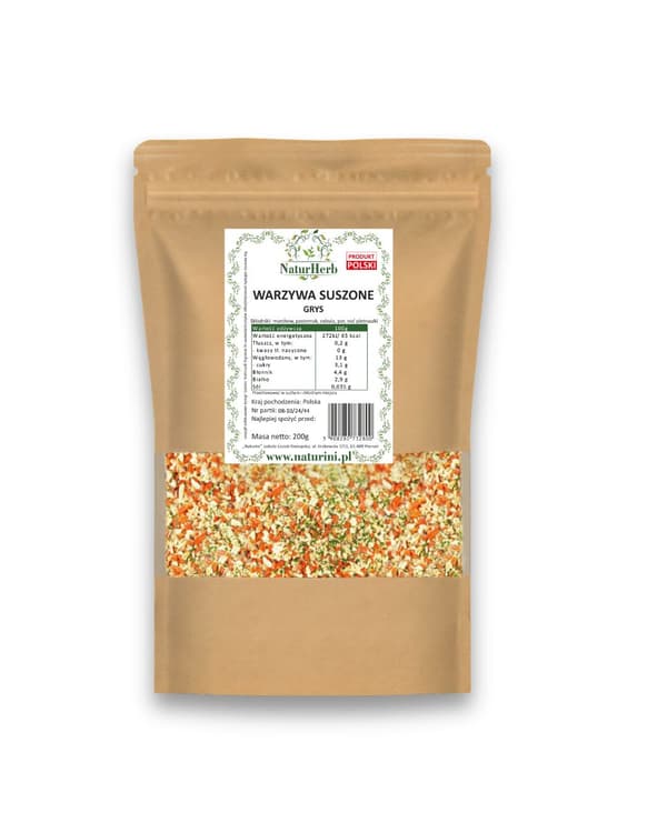 SOPPA, GRÖNSAKER, TORKADE GRÖNSAKER 500g Naturini