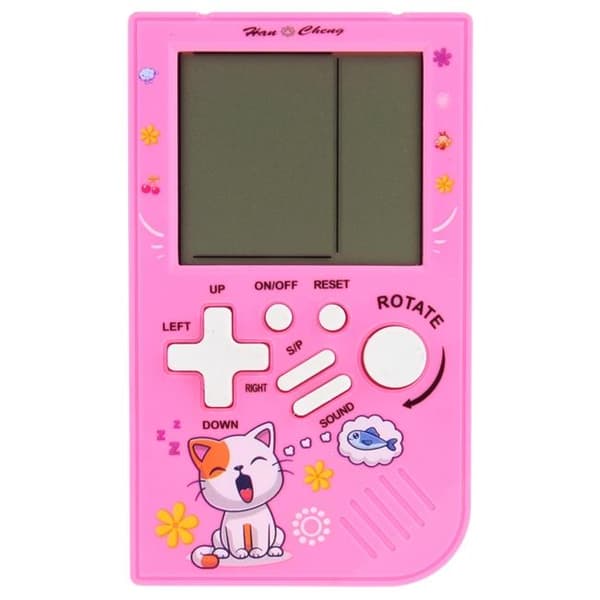Tertis elektronisk resespelkonsol - rosa