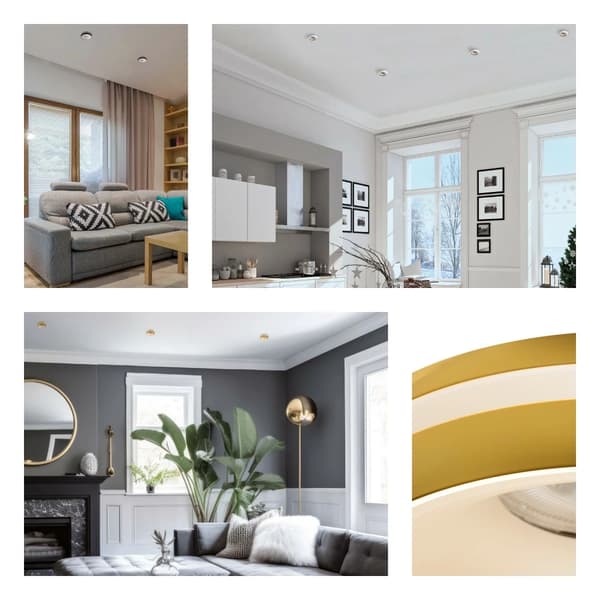 LED loftspotlight ring ELICEO 10W GU10 guld Kanlux