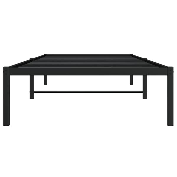vidaXL metalsengestel sort 90x190 cm