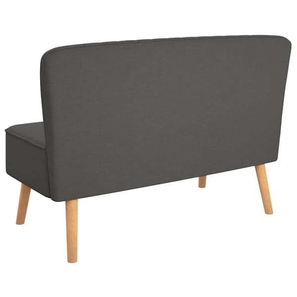vidaXL Soffa, 117x55,5x77 cm, mörkgrått tyg