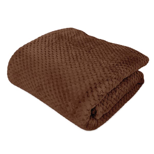 Tæppe 150x200 jacquard lys chokoladefarvet