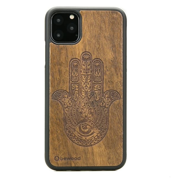 Træcover til iPhone 11 PRO MAX HAMSA IMBUIA
