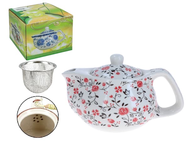 Keramisk elkedel med infuser