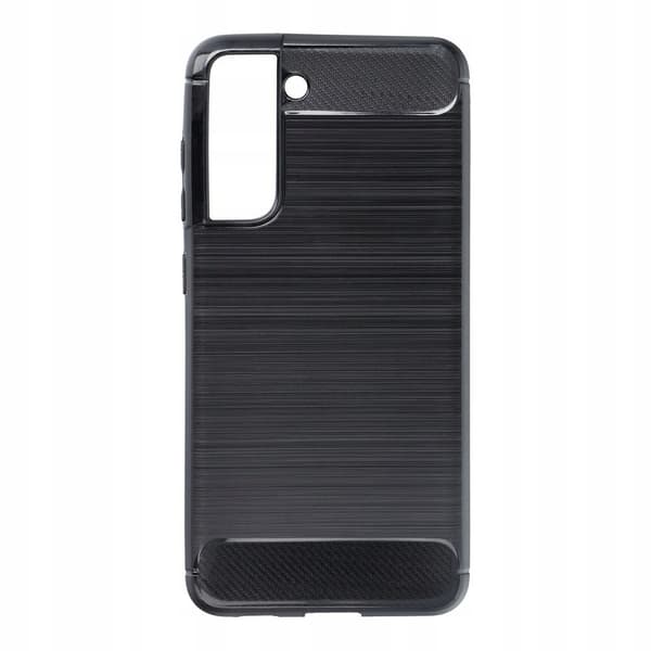 ETUI TIL GALAXY S21 FE ARMOR CARBON SORT + 9H HÆRDET GLAS