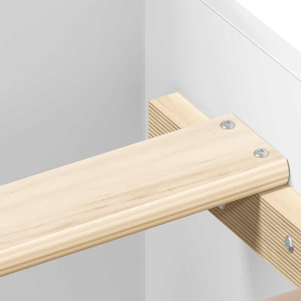 vidaXL Sängram vit 90x190 cm träbaserat material