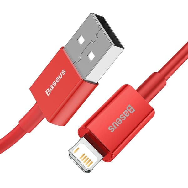 Superior-kaapeli iPhonelle USB - Lightning 2.4A 1m Punainen
