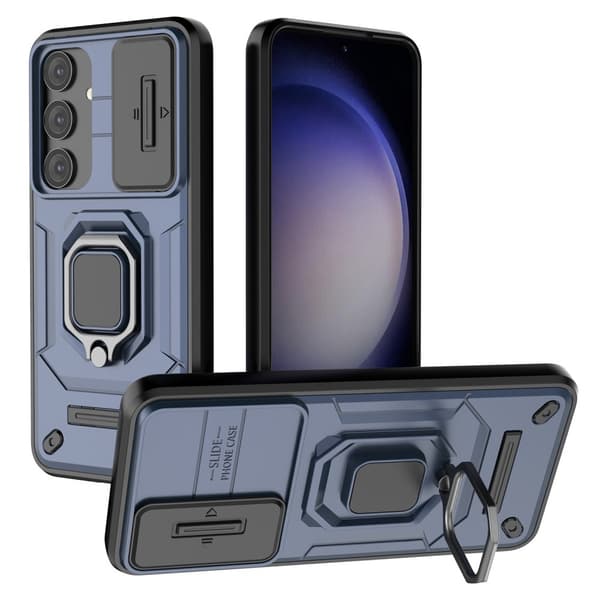 KickStand Kameralinsfodral för Samsung Galaxy S24, Blå