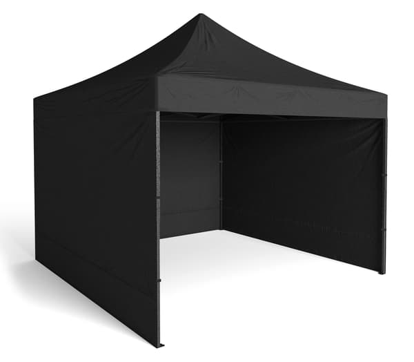 Express shoppingpaviljong 3x3 m svart