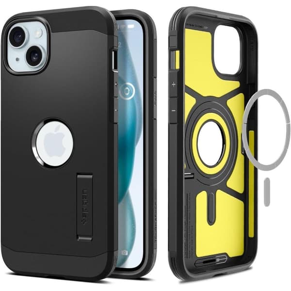 Tough Armor MagSafe -kotelo iPhone 15:lle, musta