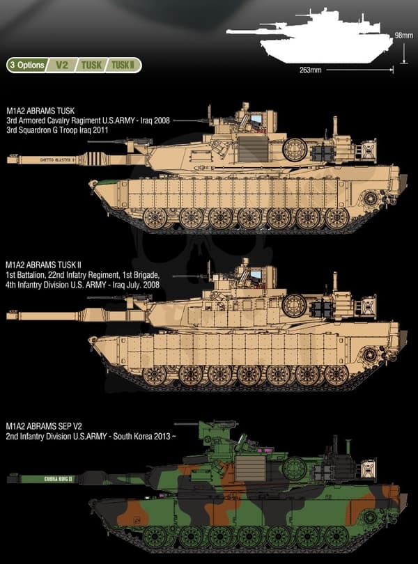 ACAD-13298 M1A2 Tusk II 1:35