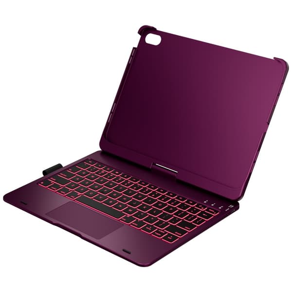 Typecase Flexbook Touch med tastatur til iPad 11" (A16) 2025 / iPad 10.9" 2022 Raspberry