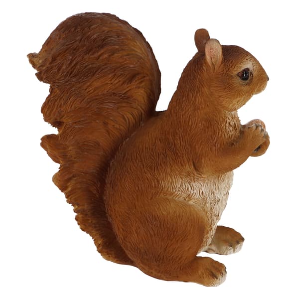 Ekorrfigur och nöt, höjd 19,3 cm