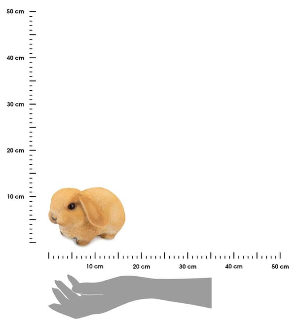 Trädgårdsfigur kanin 16 cm
