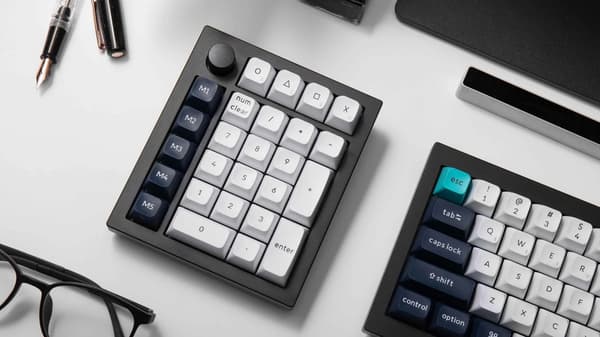 Keychron Q0 Max QMK Anpassad numerisk knappsats Barebone-knopp / Shell Vit / Barebone