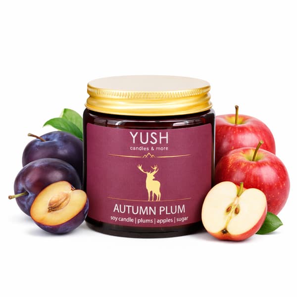 Efterårsplomme - Plomme Sojalys - YUSH - 120ML
