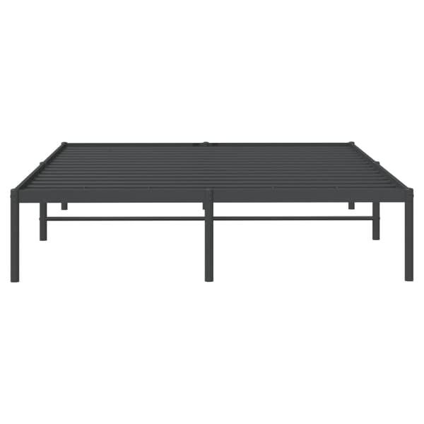 vidaXL metalsengestel sort 160x200 cm