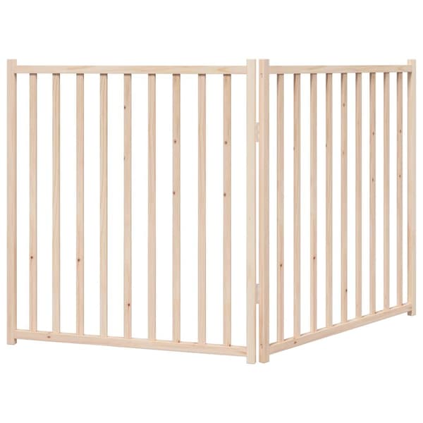 vidaXL foldbart sikkerhedsgitter til hunde, 2 paneler, 160 cm