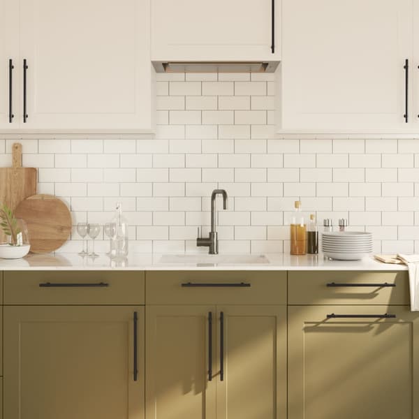vidaXL skabsgreb 20 stk. sort 224 mm rustfrit stål
