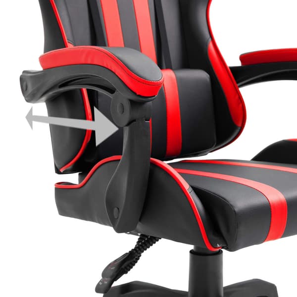 vidaXL Gamingstol, Röd, Konstläder
