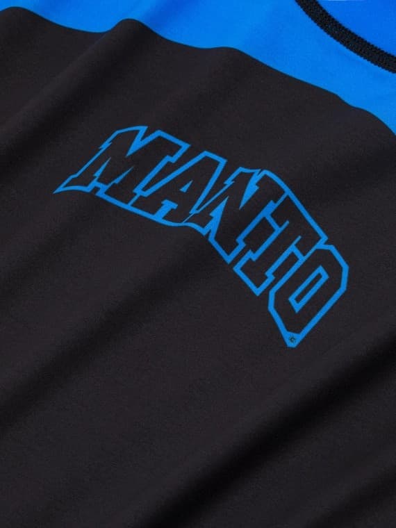 MANTO Herr Kortärmad Rashguard RANKED Blå M