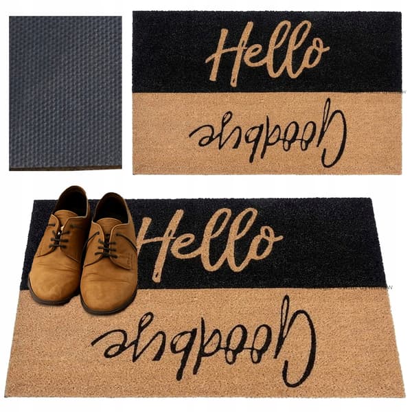 [pakb] Dörrmatta i kokosfiber 45x75cm D6866HELLOGOODBEYE