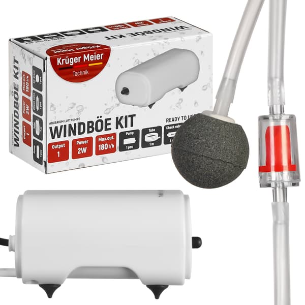 Kruger Meier Windboe Kit - beluftningssæt 180l/t