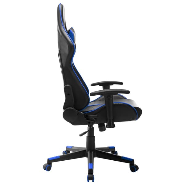 vidaXL gamingstol, sort og blå, kunstlæder