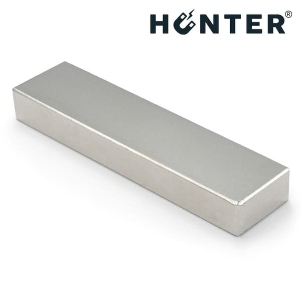 NEODYMIUM PLADE MAGNET 80x20x10mm, stærk, stang, rektangulær, HUNTER