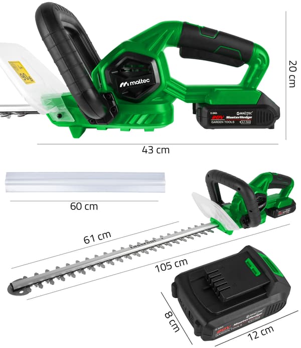 MalTec MasterHedge-20V sladdlös häcksax 58 cm