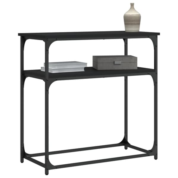 vidaXL konsolbord sort 75x35,5x75 cm