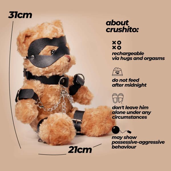 CRUSHIOUS CRUSHITO BONDAGE BAMSE SORT 31CM