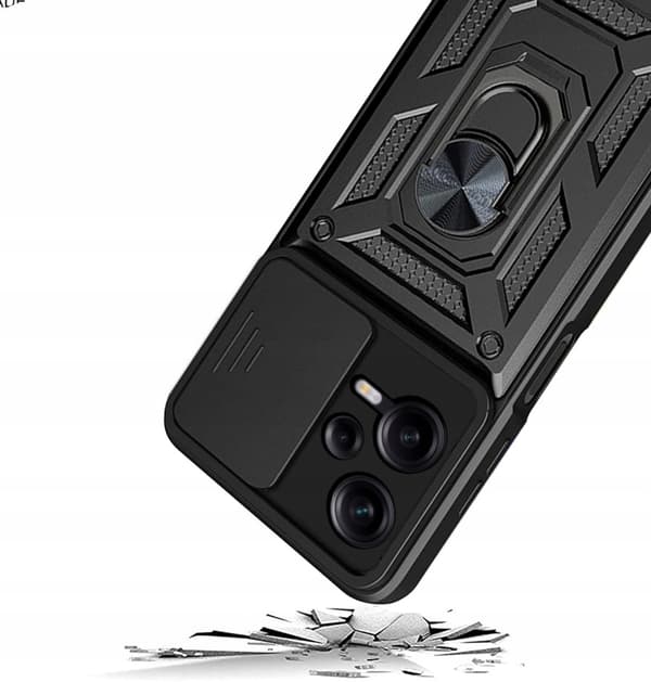 Fodral för Xiaomi Redmi Note 12 5G DEFENDER SLIDE ARMOR BACK + GLAS