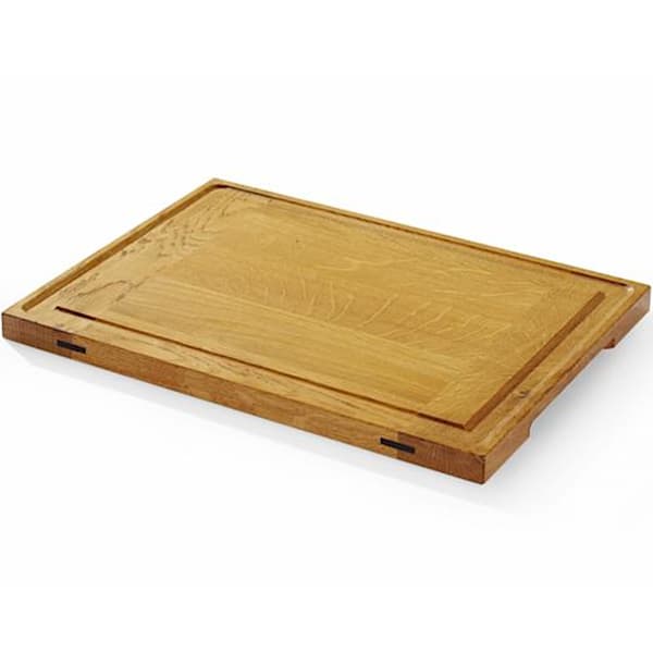 Serveringsbræt i egetræ 37x27 cm, 2 cm tykt