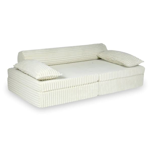 Montessori Premium Waffle Beige -leikkisohva