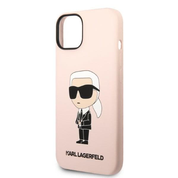 Karl Lagerfeld Silikone Ikonik Etui til iPhone 14 Plus, Pink
