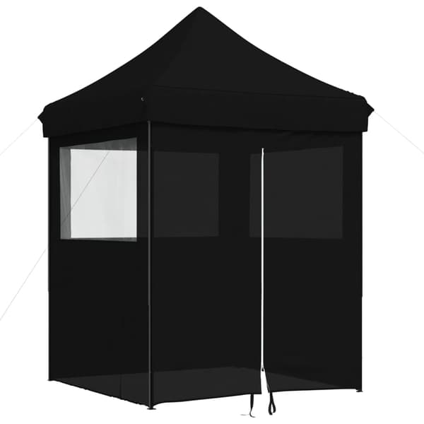 vidaXL 4-vægs pop-up festtelt sort
