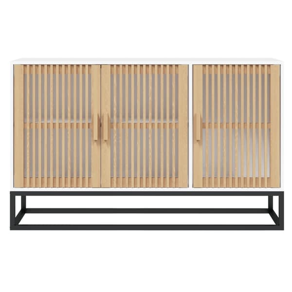 vidaXL Skåp, Vitt, 105x30x65 cm, Träbaserat material