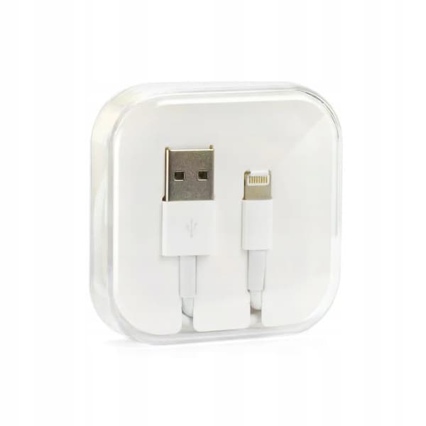 USB A til Lightning 8-bens 1A-kabel HD4 BOX 1 m hvid
