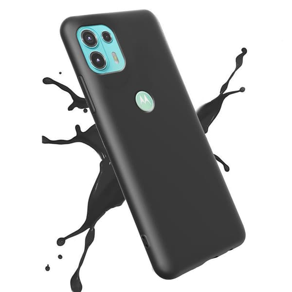 Etui til Motorola Edge 20 Lite, Silikone Lite, Sort